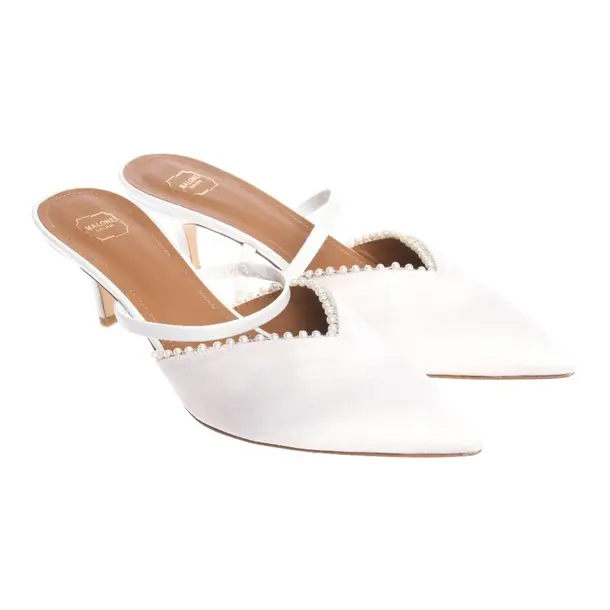 Malone Souliers Hohe Pantoletten EUR 39 Weiß - Weiß - - Pre-Loved Designer Fashion - Malone Souliers Second Hand Designer Shop