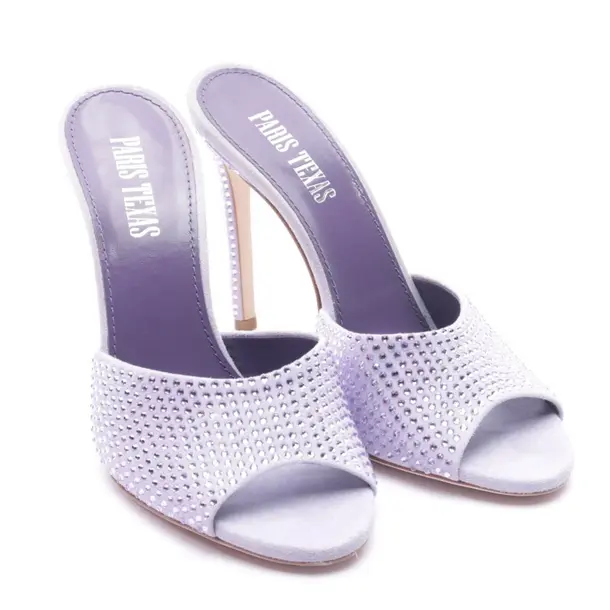 Heeled Sandals in Purple, , Paris Texas
