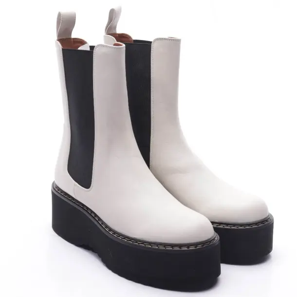 Ankle Boots in White, , Paris Texas