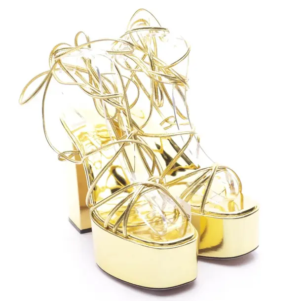 Sandaletten in Metallic, , Paris Texas