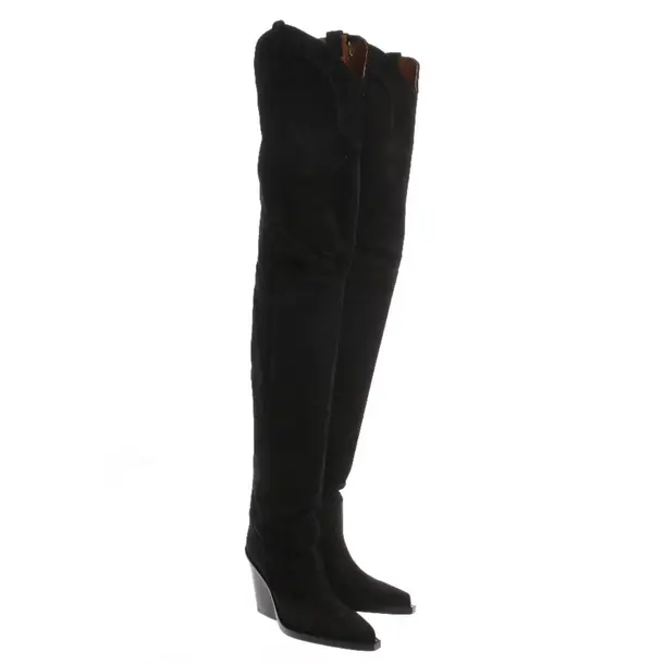 Over-The-Knee Boots in Black, , Paris Texas