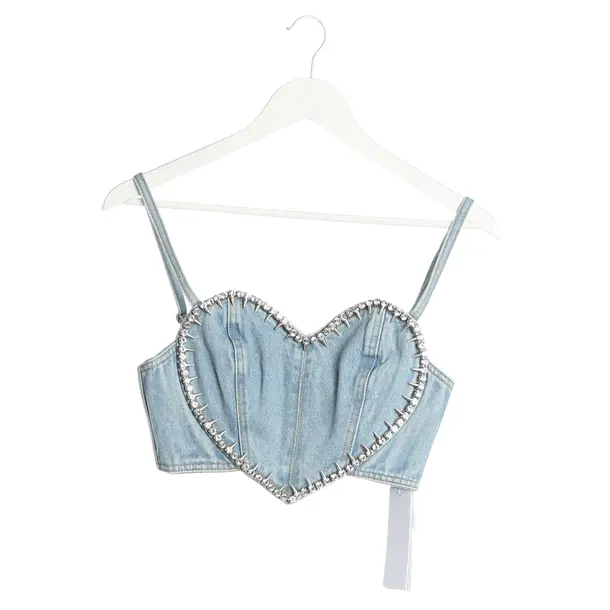 Top in Blau, Baumwolle, Area