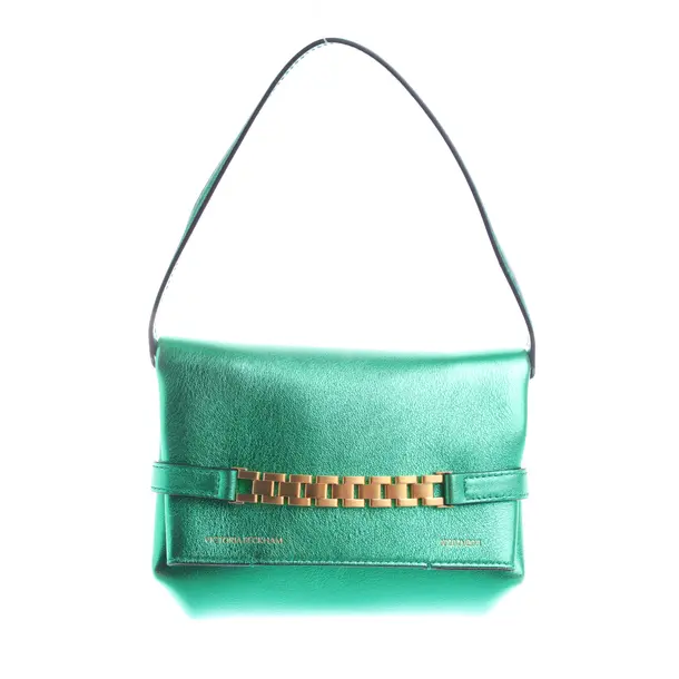 Handbag in Green, Leather, Victoria Beckham