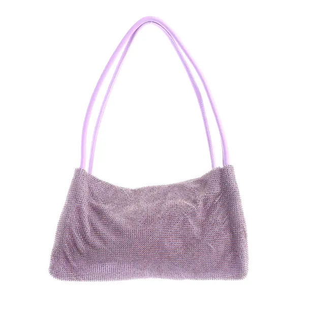 Handbag in Purple, Leather, Staud