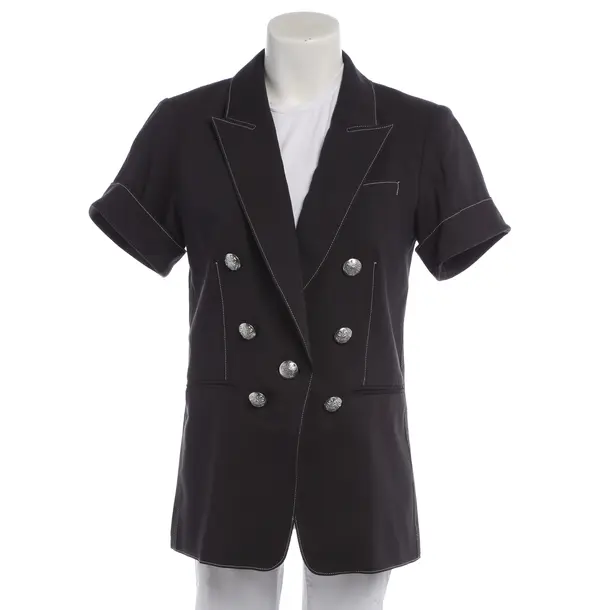 Blazer in Gray, Linen, Veronica Beard
