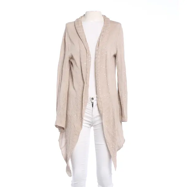 Cardigan in White, Linen, Bruno Manetti