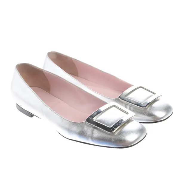 Ballet Flats in Metallic, , Céline