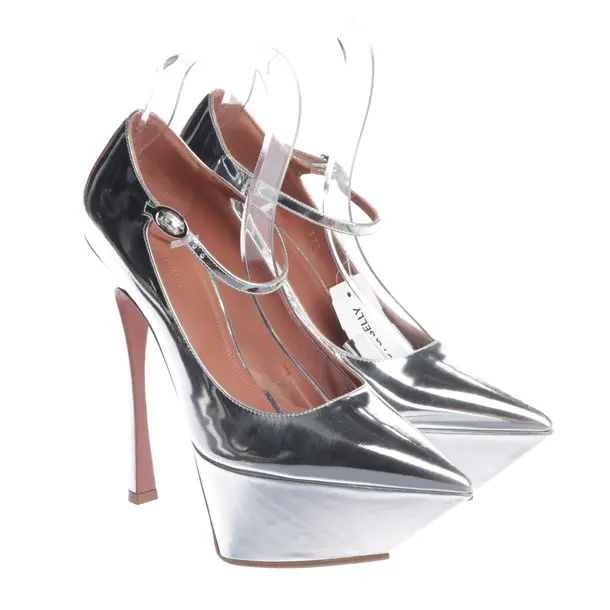 Pumps in Metallic, , Amina Muaddi