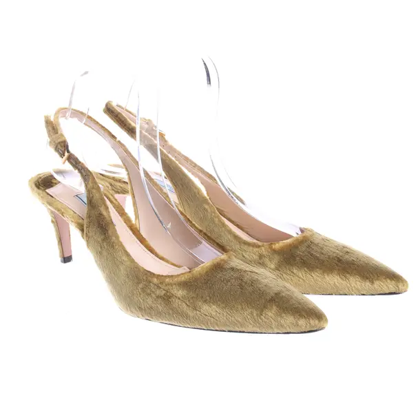 Slingbacks in Brown, , Prada