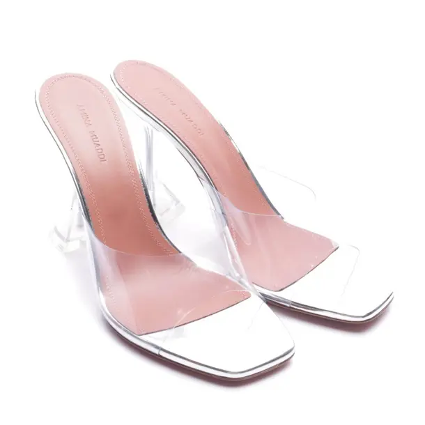 Heeled Sandals, in Transparent, Amina Muaddi