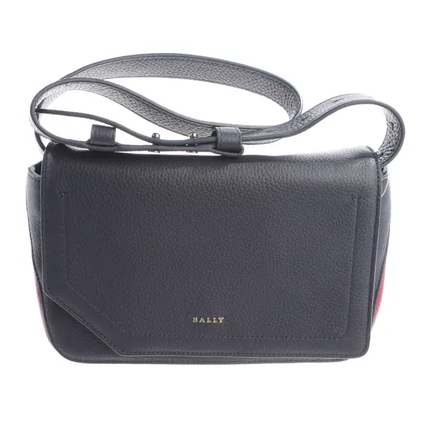 Schultertasche, in Navy, Leder, Bally