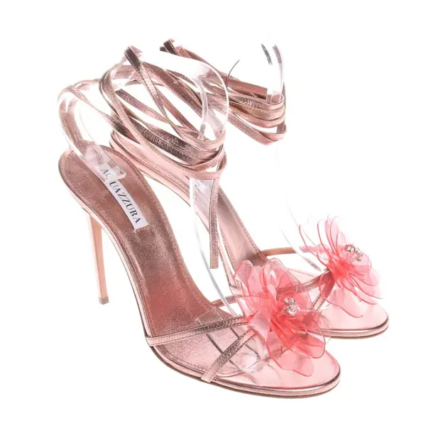 Heeled Sandals in Metallic, , Aquazzura