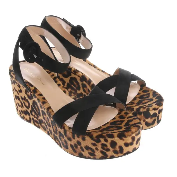Wedges in Schwarz, , Gianvito Rossi