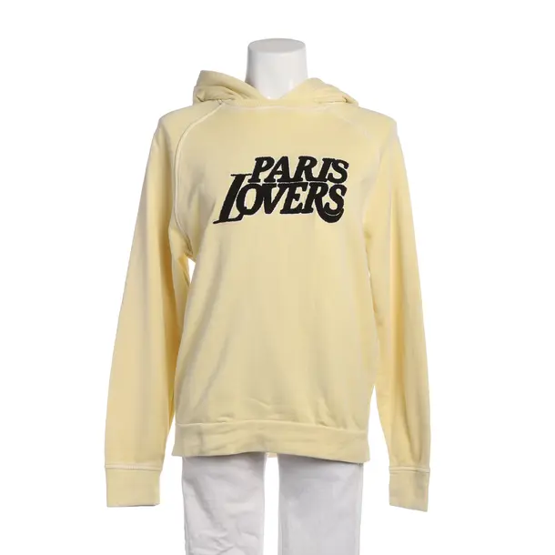Hoodie in Yellow, Cotton, Maje