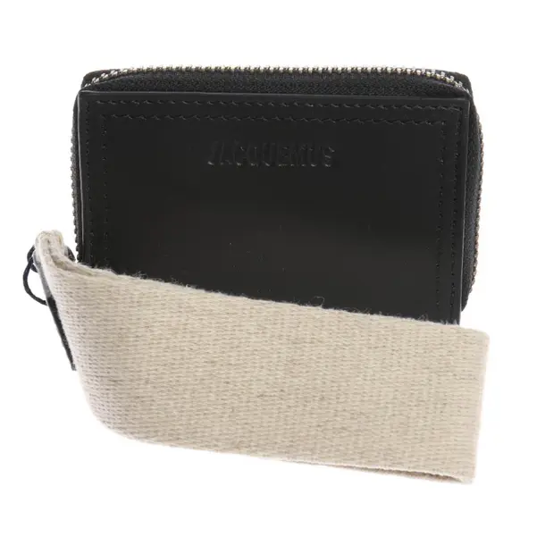 Etui in Schwarz, Leder, Jacquemus