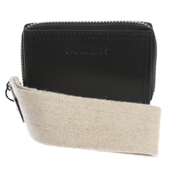 Etui in Schwarz, Leder, Jacquemus