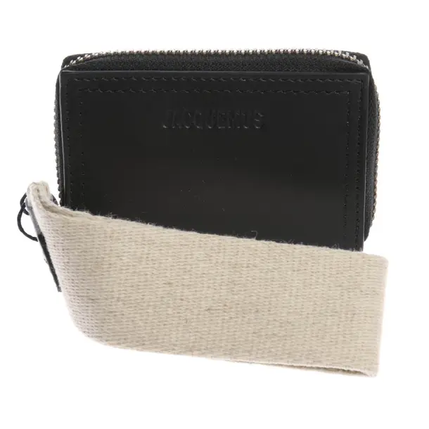 Etui in Schwarz, Leder, Jacquemus