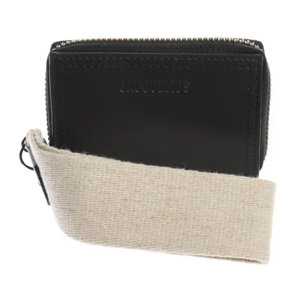 Etui in Schwarz, Leder, Jacquemus