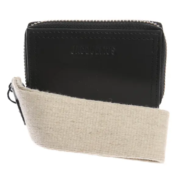 Etui in Schwarz, Leder, Jacquemus