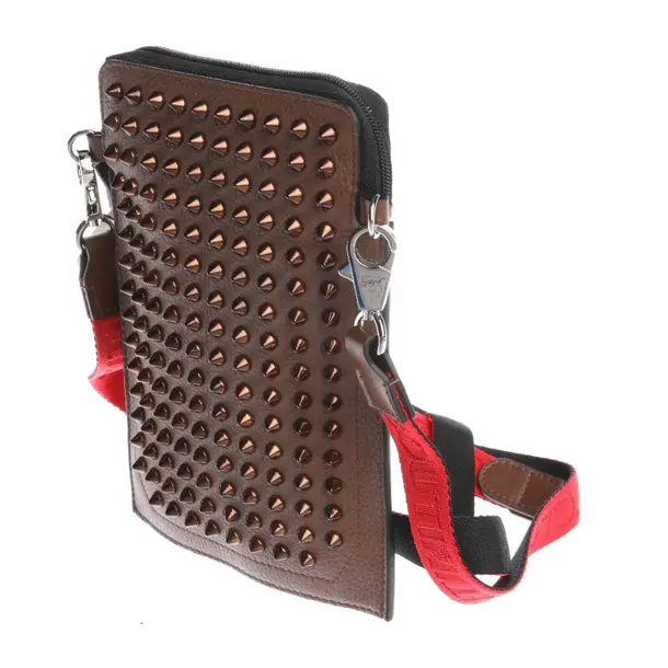 Handyhülle in Braun, Leder, Christian Louboutin