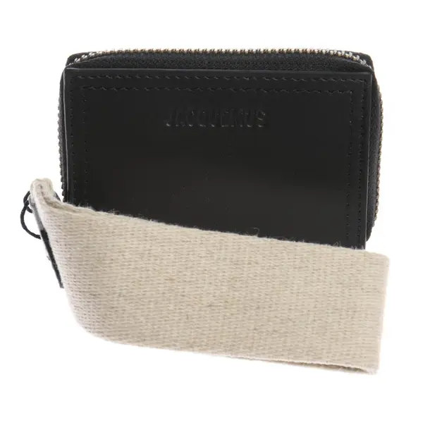 Etui in Schwarz, Leder, Jacquemus