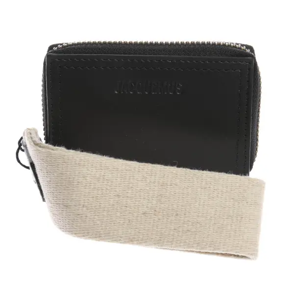 Etui in Schwarz, Leder, Jacquemus