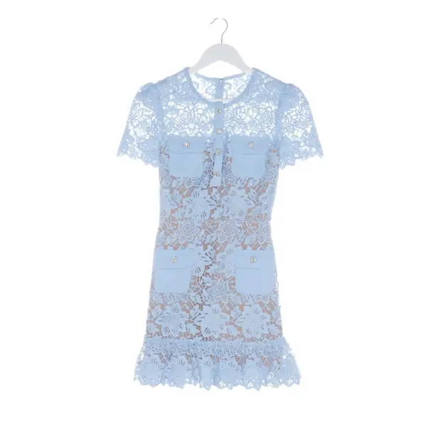 Cocktailkleid in Blau, Polyester, self-portrait