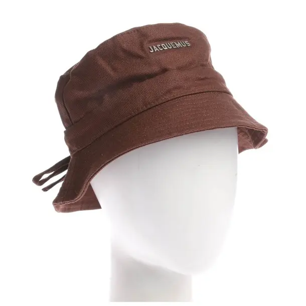 Hut, in Braun, Baumwolle, Jacquemus