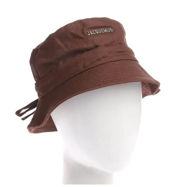 Hut, in Braun, Baumwolle, Jacquemus