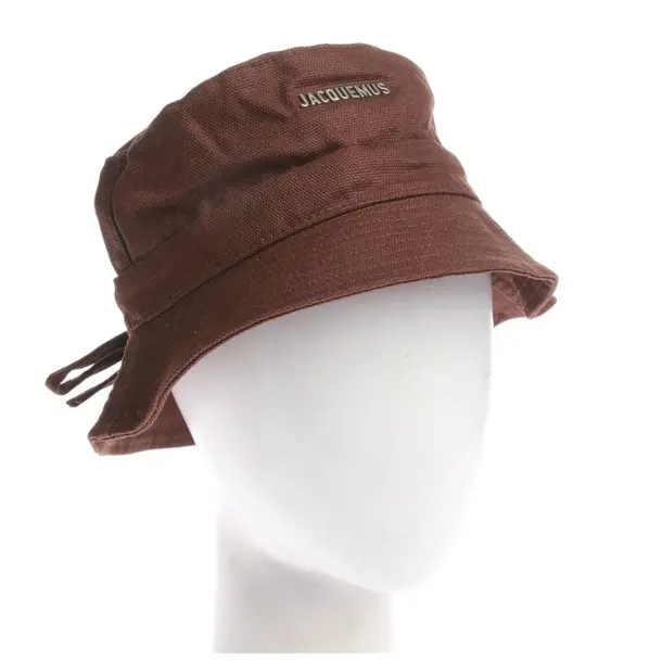 Hut, in Braun, Baumwolle, Jacquemus