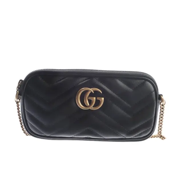 Abendtasche, in Schwarz, Leder, Gucci