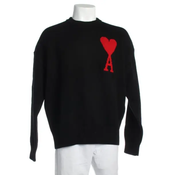 Pullover in Schwarz, Wolle, Ami Paris