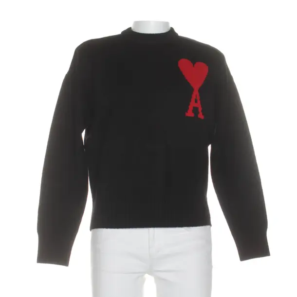 Wollpullover in Schwarz, Wolle, Ami Paris