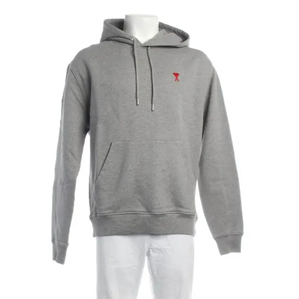 Hoodie in Gray, Cotton, Ami Paris