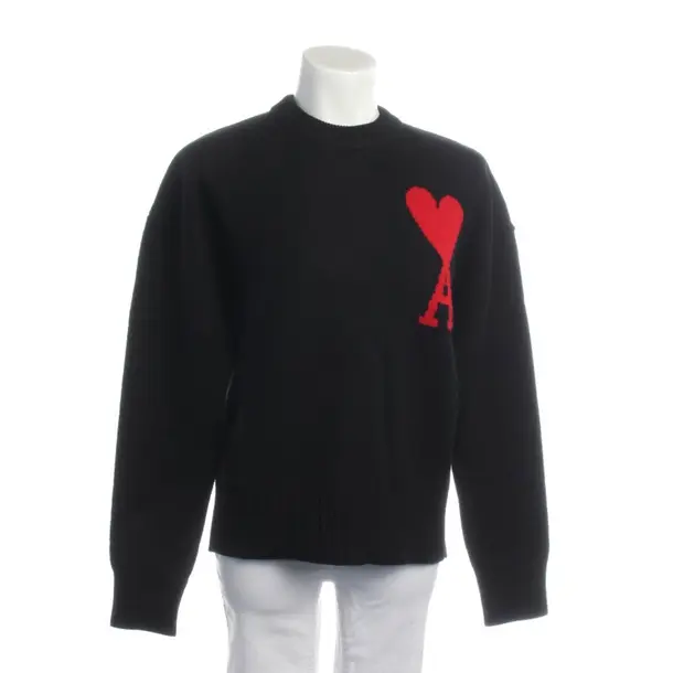 Wool Jumper in Black, Wool, Ami Paris