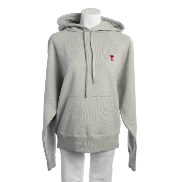 Hoodie in Gray, Cotton, Ami Paris