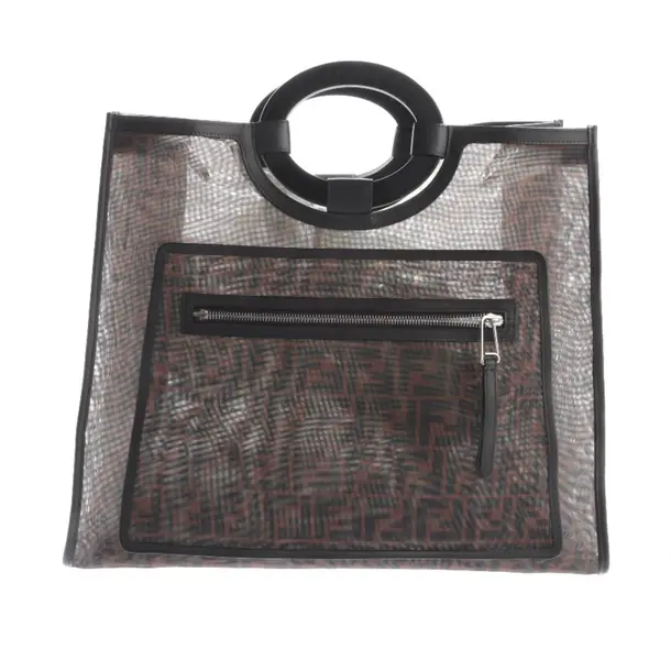 Shopper Bag, in Dark Brown, Polyvinyl, Fendi
