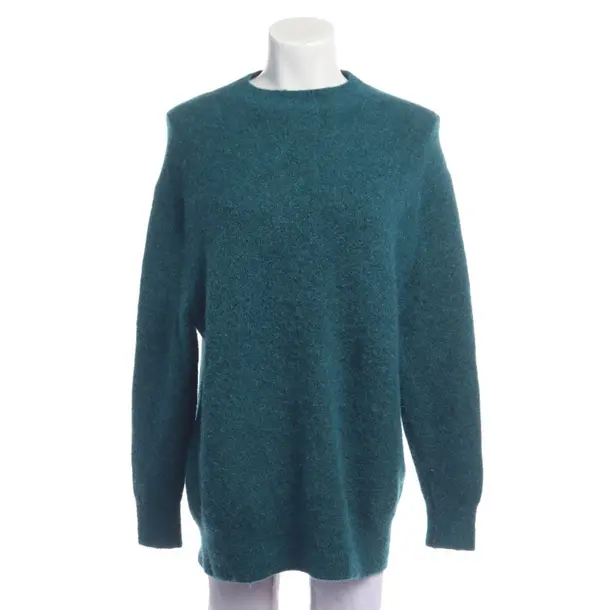Jumper in Green, Wool, Closed