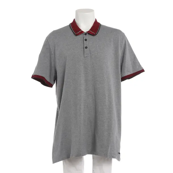 Polo Shirt in Gray, Cotton, Hugo Boss Black Label