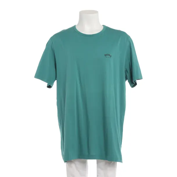T-Shirt in Green, Cotton, Hugo Boss Black Label