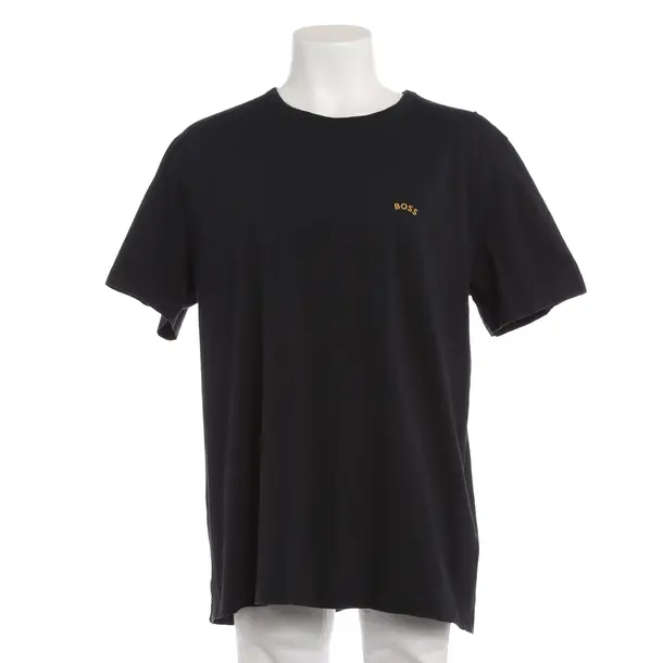 T-Shirt in Black, Cotton, Hugo Boss Green