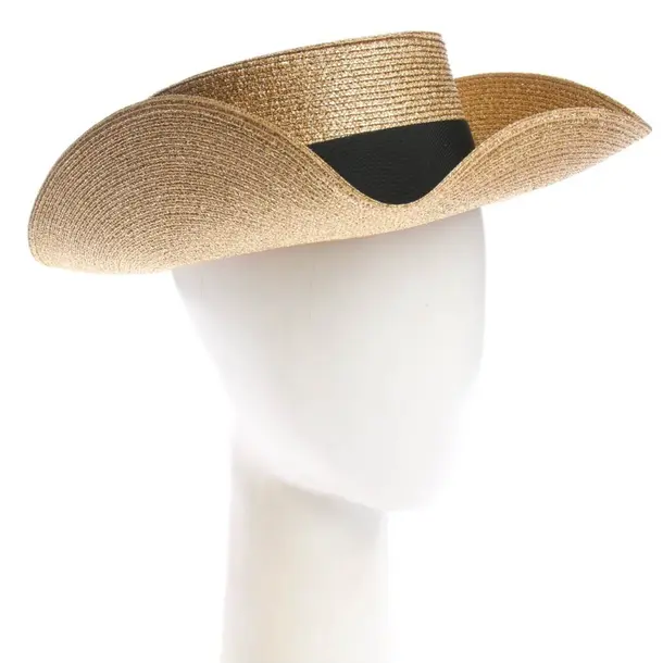 Hut in Metallic, Polyester, Gucci