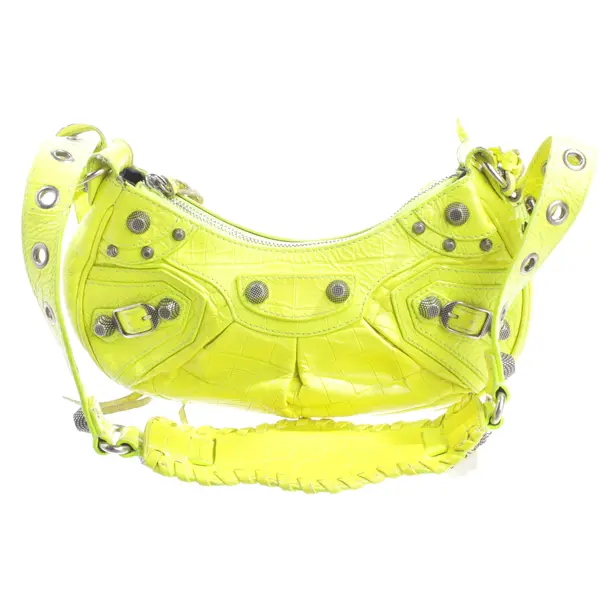 Borsa a cinture a tracolla, in Giallo neon, Pelle, Balenciaga