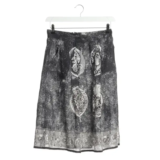 Rock in Schwarz, Leinen, Dolce & Gabbana