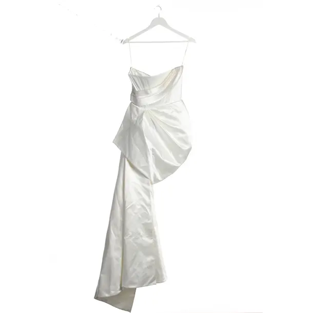 Wedding Dress in White, Cotton, Alex Perry