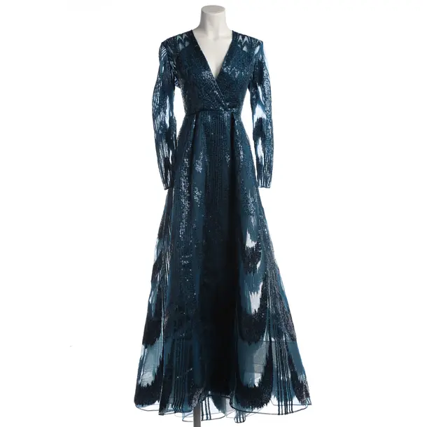 Cocktail Dress in Blue, Silk, Elie Saab