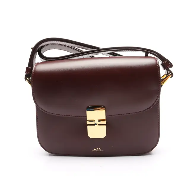 Shoulder Bag in Red, Leather, A.P.C