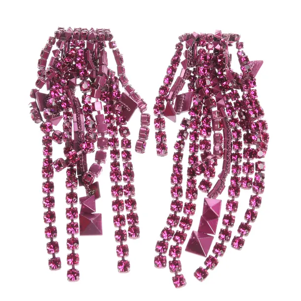 Earrings in Pink, Metal (metallic, metallized), Valentino