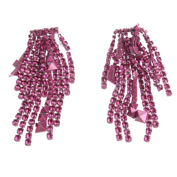 Ohrringe in Rosa, Metall (metallisch, metallisiert), Valentino