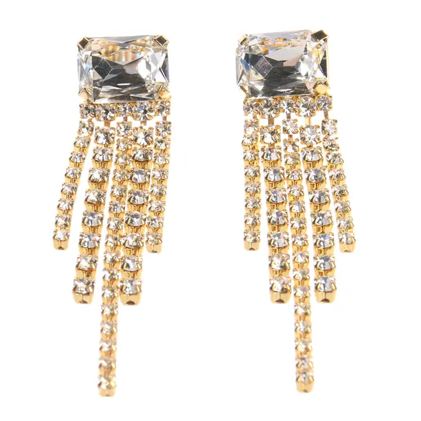 Earrings in Metallic, Metal (metallic, metallized), Magda Butrym